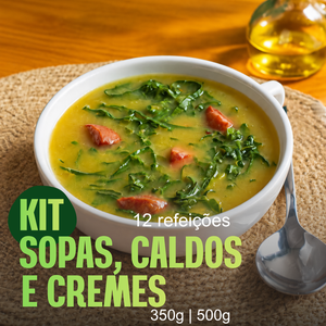 Kit Sopas, Caldos e Cremes | 12 refeições