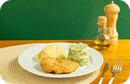 Milanesa de Frango c/ Arroz à Grega