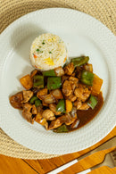 Frango Xadrez c/ Arroz Branco