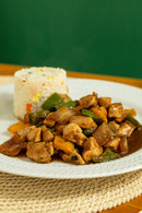 Frango Xadrez c/ Arroz Branco